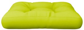 Almofadão para paletes 58x58x10 cm tecido verde brilhante