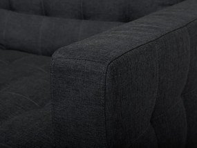 Chaise-longue reclinável em tecido cinzento grafite ABERDEEN Beliani