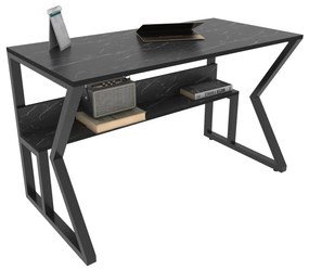 Secretária Wake – Mármore Preto – 120x72,8x60 cm