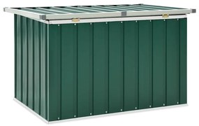 Caixa de arrumação para jardim 109x67x65 cm verde