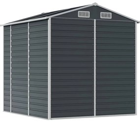 Abrigo de jardim 191x215x198 cm aço galvanizado antracite