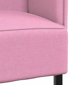 Sofá Alto Rosa 109x56x121 cm Tecido