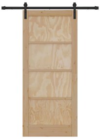 Porta Deslizante vidaXL com Conjunto de Hardware 86x198.5 cm de Madeir