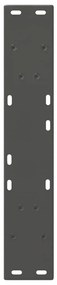 Pés para mesa de jantar em formato de V, 2 peças, antracite, 60x(72-73