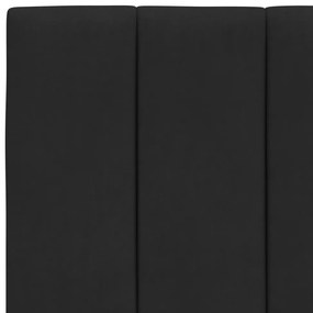 Estrutura de cama c/ luzes LED 80x200 cm veludo preto