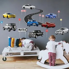 Papel parede criança - Carros com nome