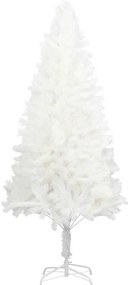 Árvore de Natal artificial agulhas realistas 210 cm branco