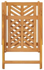 Cadeiras de jardim reclináveis 2 pcs madeira de acácia maciça