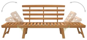Banco de jardim 2-em-1 190 cm madeira de acácia maciça