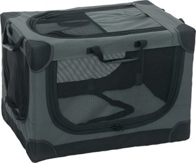 PawHut Caixa para Cães Dobrável Caixa de Transporte com Almofada Capa Removível Lavável em Tecido Oxford para Cães até 22 kg Verde | Aosom Portugal