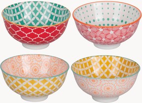 Taças variadas de porcelana Confusion, conjunto de 4