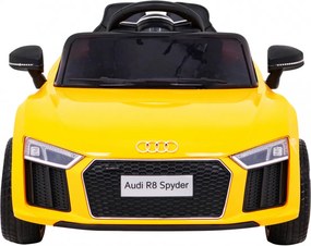 Carro elétrico para Crianças 12V Audi R8 Rodas de EVA Amarelo