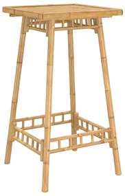 Mesa de bar para exterior quadrado 55x55x100 cm bambu