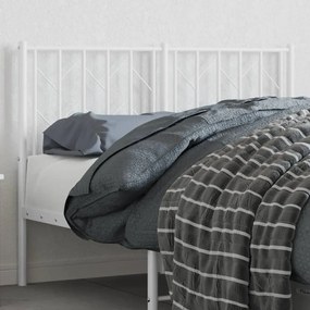 Cabeceira de cama 120 cm metal branco