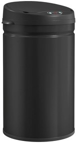 HOMCOM Balde de Lixo de Cozinha Automático 30 L em Aço Inoxidável Sensor Infravermelhos Fecho Automático 32x30,5x51 cm Preto | Aosom Portugal