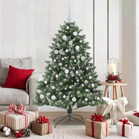 vidaXL Árvore de Natal Artificial Verde 150 cm PVC, Plástico e Aço