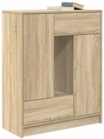 Aparador com gavetas e portas 73x31x90 cm carvalho sonoma