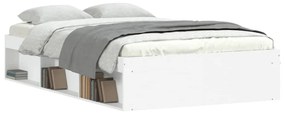 Estrutura cama de casal pequena 120x190 cm branco