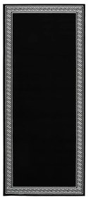 vidaXL Passadeira 100x200 cm polipropileno preto com padrão