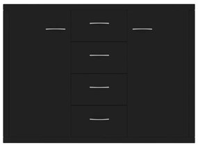 Aparador 88x30x65 cm contraplacado preto