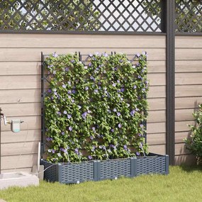 Jardineiras de Jardim 1 pc Cinzento-claro 120 x 40 x 126 cm