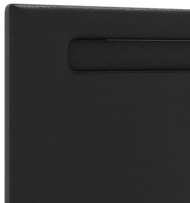 Cabeceira vidaXL Design Simples Preto 100 cm Couro Sintético