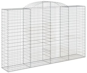 Cestos gabião arqueados 17 pcs 300x50x180/200 ferro galvanizado