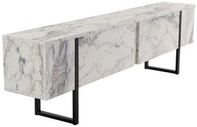 Móvel de TV Serenity – Mármore Freesia Preto – 180x50x29,5 cm