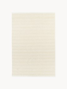 Tapete artesanal para interior e exterior com padrão geométrico Rune