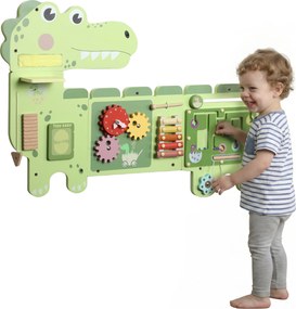 Brinquedo «Busy Board», Quadro de Atividades de Parede com Dinossauros, Quadro Educativo de Motricidade para Bebés, para Rapazes e Raparigas dos 2 aos