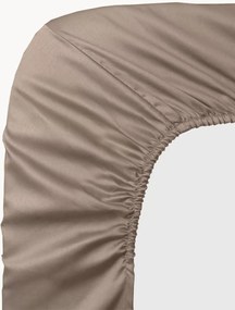 Lençol em cetim de algodão com elástico boxspring Ava