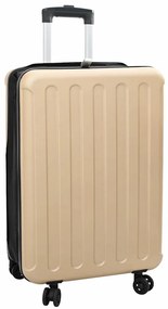 vidaXL Mala Dobrável Casco Duro 24" Champagne 43x27x66 cm ABS