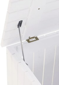 Cesto de roupa com rodas RANA 45x45x64 cm pinho maciço branco
