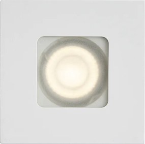 Conjunto de 6 focos embutidos modernos brancos quadrados IP44 - Qure