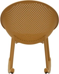 CADEIRA BALOIÇO IBIZA ROCHING 66X88X80 CM (ALTURA DO ASSENTO 38 CM) AMARELO