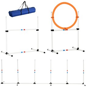 PawHut Conjunto de treino de agilidade para cães com bolsa de transpor