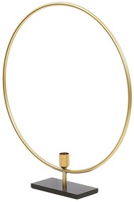 Castiçal em metal dourado 45 cm SERAM Beliani