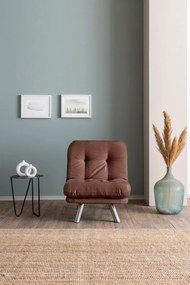 ****  
Sofá-cama 1 lugar Misa – Castanho Claro – 110x70 cm

**