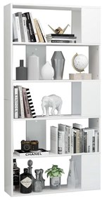 Estante/divisória 80x24x159 cm branco brilhante