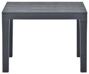 Mesa de jardim com 2 bancos plástico antracite