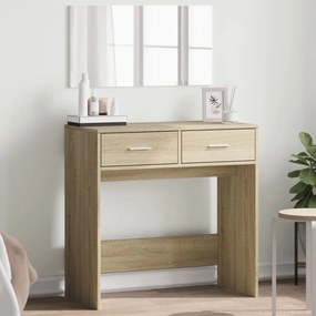 vidaXL Toucador com espelho 80x39x80 cm cor carvalho sonoma