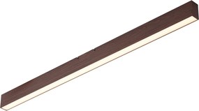 Candeeiro de Teto Moderno Madeira de Nogueira Com LED Integrado Regulável em 3 Passos 2700-4000K com Interruptor DIP - Keane