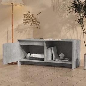 Móvel de TV 90x35x40 cm derivados de madeira cinza-cimento