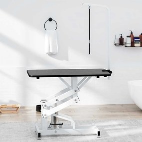 Mesa ajustável de tratamento, de banho, hidráulica para cães, gatos