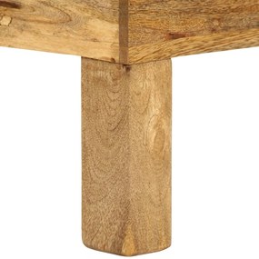 Mesa de centro madeira de mangueira maciça 110x55x35 cm
