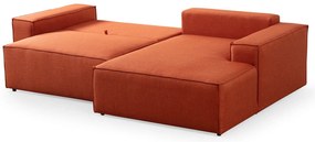 Sofá-Cama de Canto Pırlo – Laranja – 260 cm x 78 cm x 170 cm