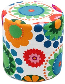 Tuffet Bahar – Branco, Vermelho, Verde, Azul, Rosa – 40 cm x 40 cm x 4