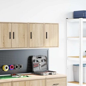 Armários de parede para garagem 2pcs derivados de madeira