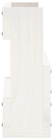 Sapateiras de parede 2 pcs 59x9x23 cm pinho maciço branco