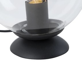 Candeeiro de mesa Art Déco preto - Pallon Art Deco